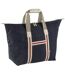Grand sac shopping en toile fourre tout - PK024 - bleu marine