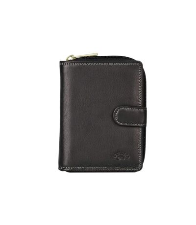 Katana - Portefeuille compact en cuir - noir - 8748