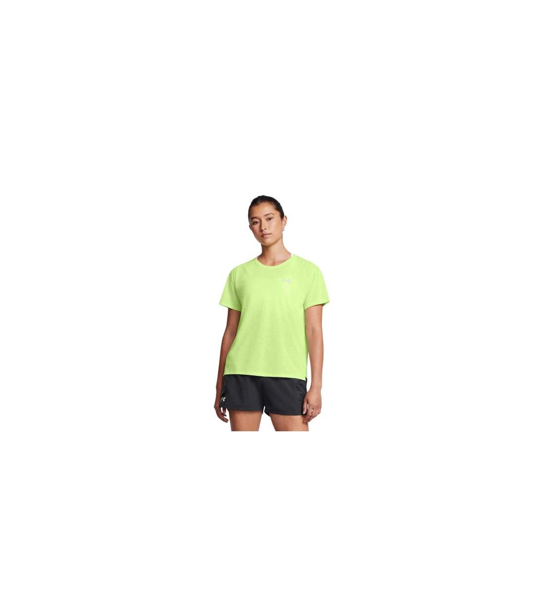 T-shirt Manches Courtes Course À Pied Femme Vert Under Armour-1