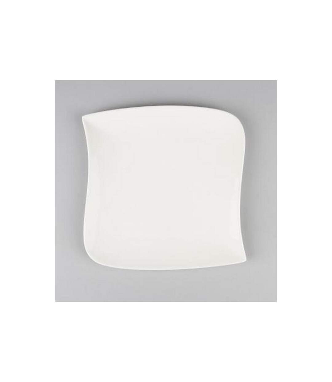 Lot de 6 Assiettes de Présentation Vague 30cm Blanc-2