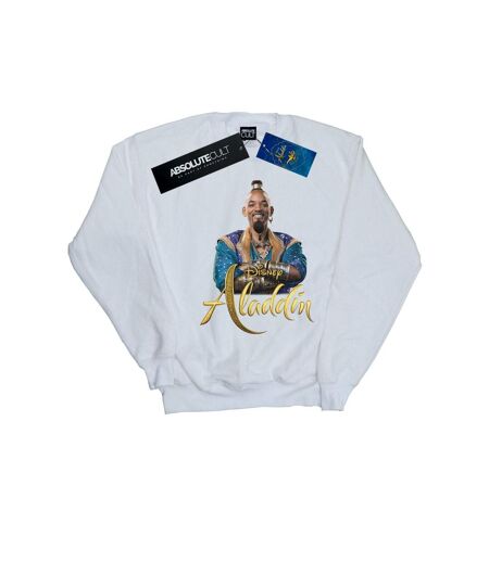Disney - Sweat ALADDIN MOVIE GENIE PHOTO - Femme (Blanc) - UTBI5484