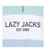 Womens/ladies Quarter Zip Sweatshirt Sky Mint Lazy Jacks-3