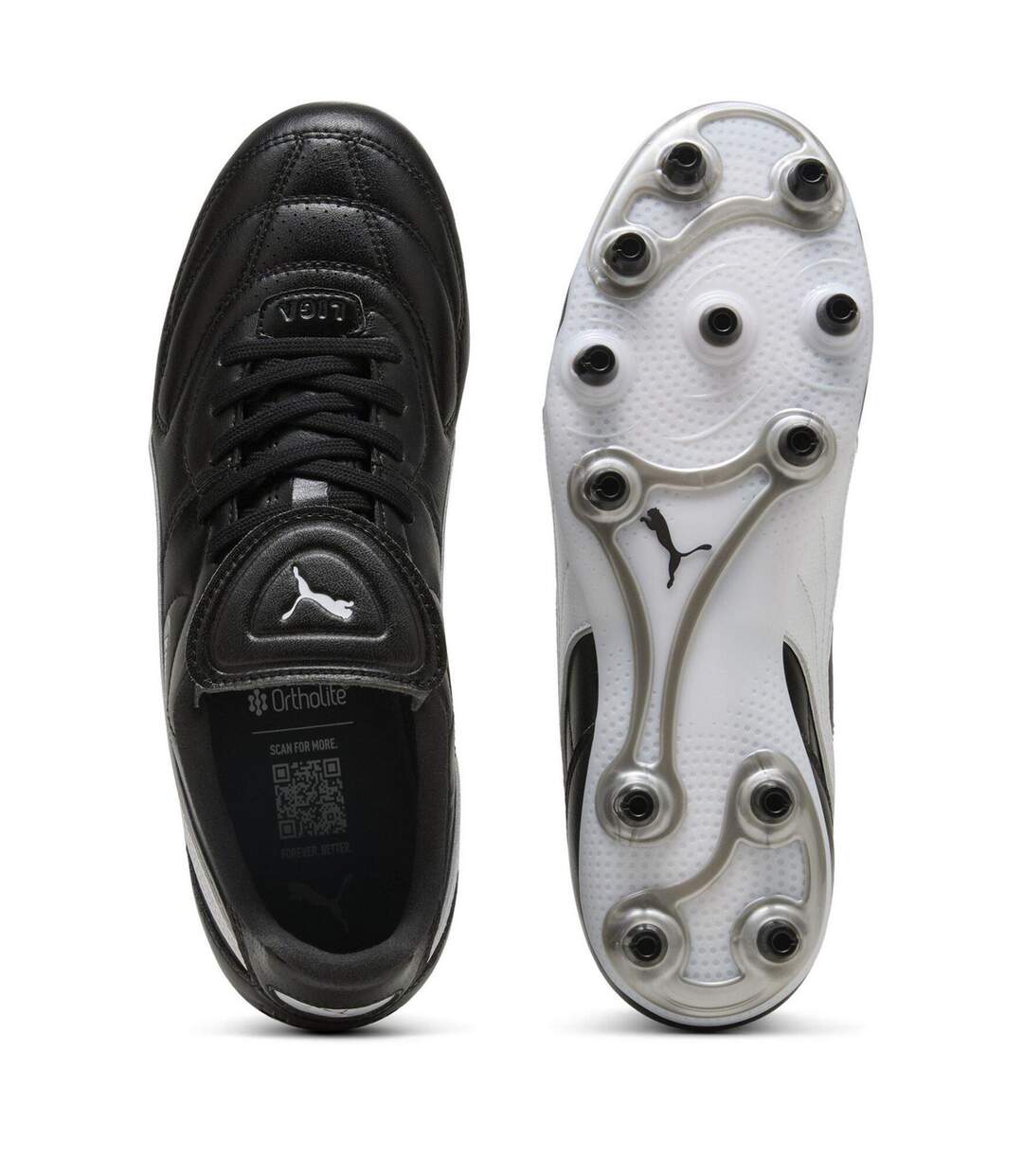 Mens Liga King Firm Ground Football Boots  Black Puma-3