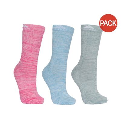 Chaussettes de marche helvellyn femme rose/bleu/vert Trespass