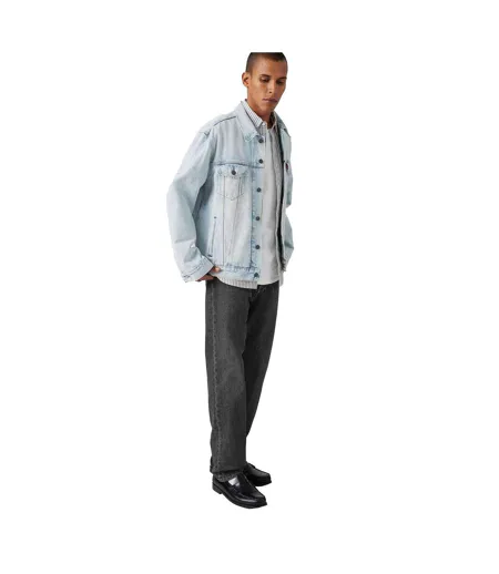 Mens 501 Original Crash Courses Jeans Grey Levis