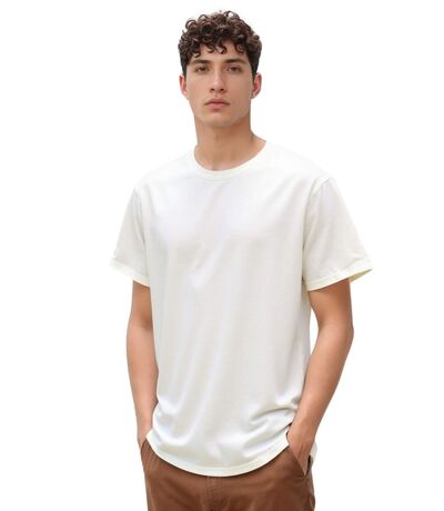T-Shirt Homme à  Manches Courtes en Blanc - Col Rond et élégant
