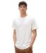 T-Shirt Homme à  Manches Courtes en Blanc - Col Rond et élégant-1