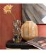 Vase Design en Verre Corail 21cm Orange-3