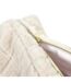 Trousse de Toilette Imitation Fourrure Fluffy 18cm Crème-3