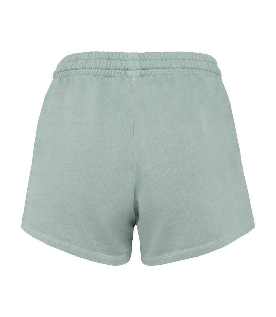 Womens/ladies French Terry Shorts Washed Jade Green Native Spirit-2
