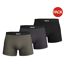 Lot De 3  Boxers Homme Anthracite Vert Bleu Marine Boss-1