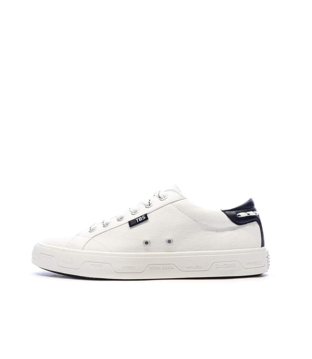 Baskets blanches homme tbs lanzaro-1