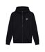 Mens Essential Full Zip Hoodie Black SikSilk-2