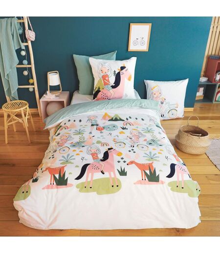 Parure de lit enfant TESS RANDO coton BCI MIG Taie 63x63 cm