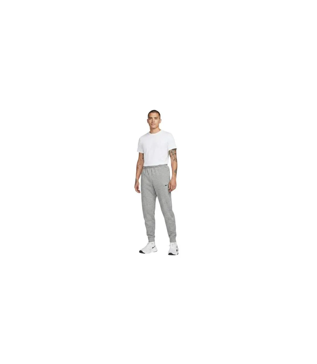 Mens Dri-fit Fleece Training Jogging Bottoms Grey Nike-1