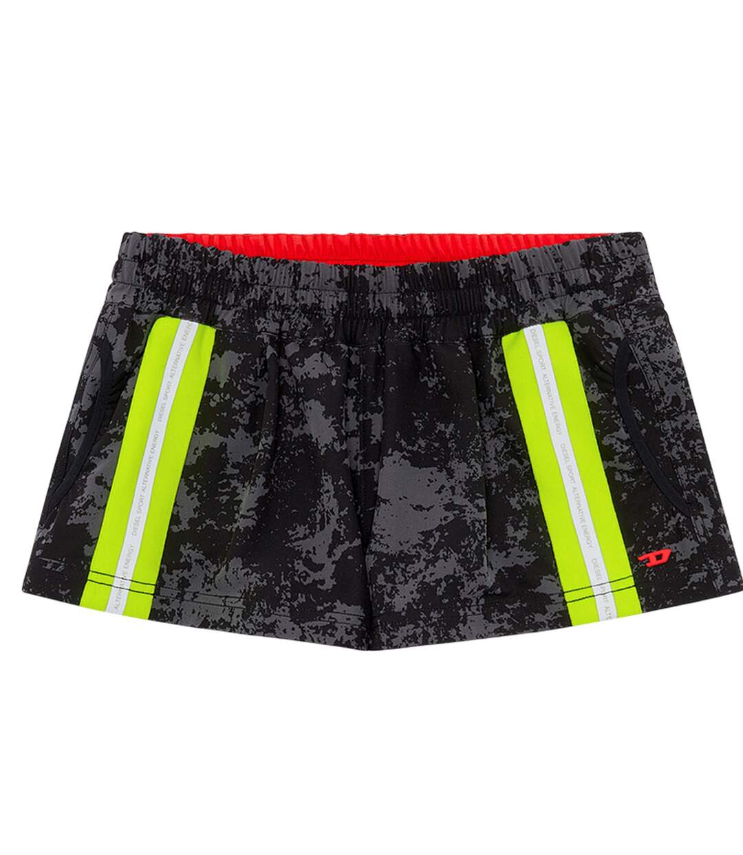 Short Court Motif/style Imprimé Nuage Lillian Femme Gris Noir Diesel-2