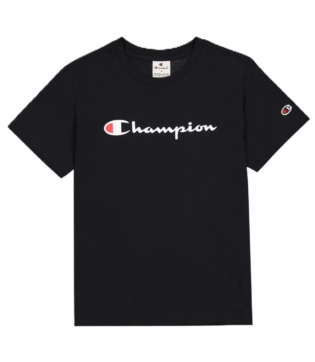T-shirt Manches Courtes Femme Noir Champion-2