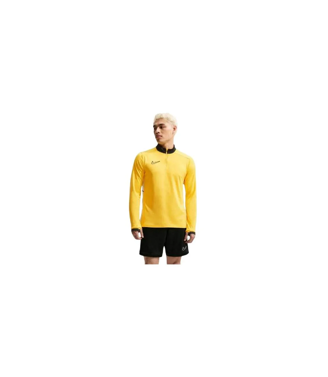 Mens Dri-fit Academy 25 Training Sweatshirt Yellow Nike-1