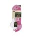 3 Pack Ladies Performance Trainer Socks | Outdoor Cushioned Low Cut Socks-2