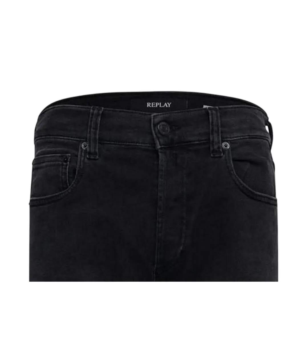 Womens/ladies Maijke Straight Jeans Black Replay-4