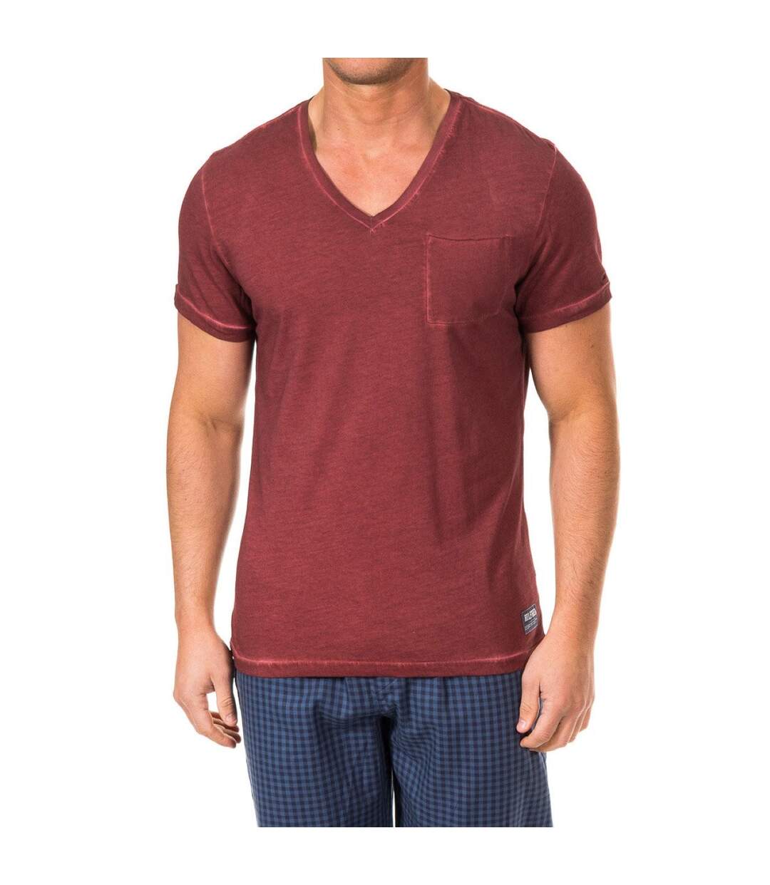 Short sleeve V-neck t-shirt 2S87904584 man-1