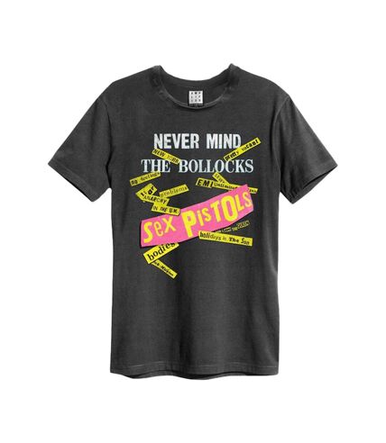 T-shirt never mind the bollocks adulte anthracite Amplified