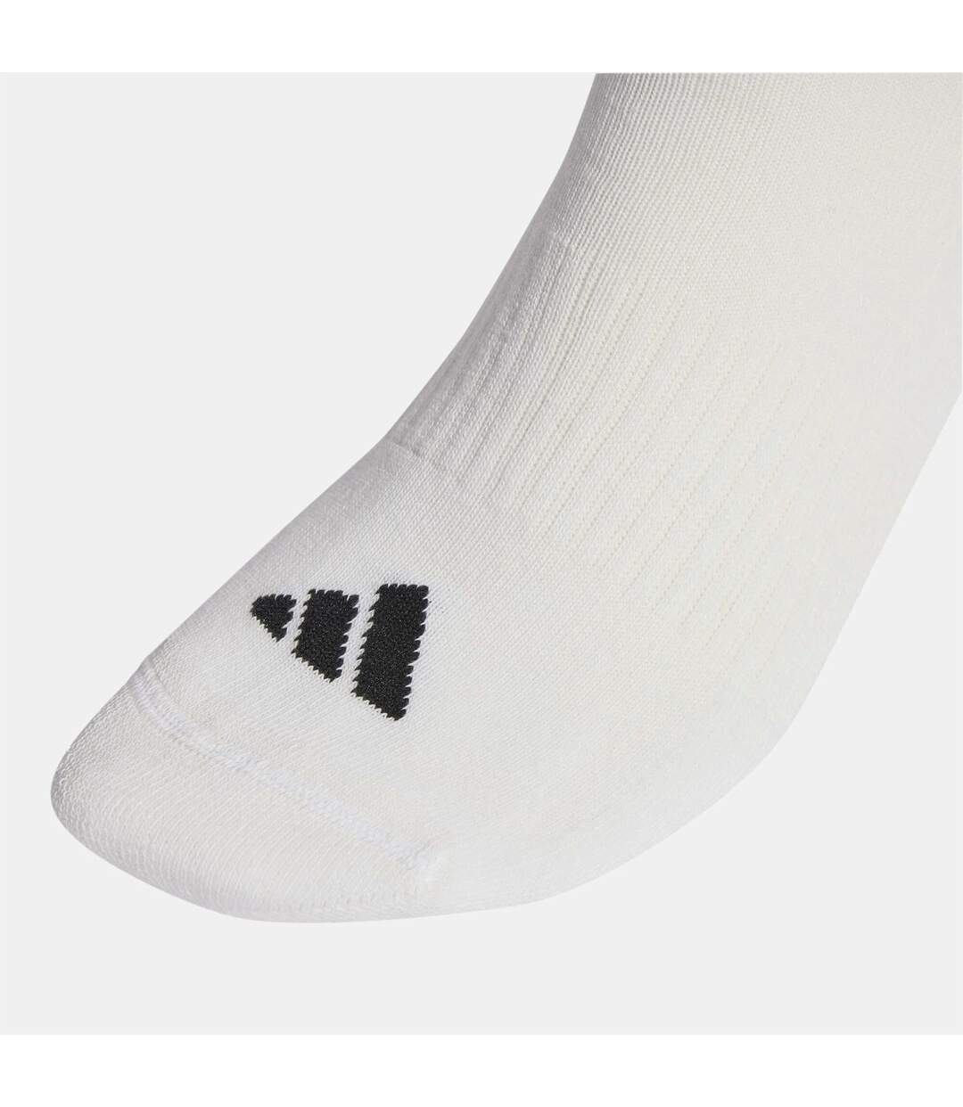 Pack Of 3  Unisex Adult Essential Cushioned Crew Socks  White Adidas-3