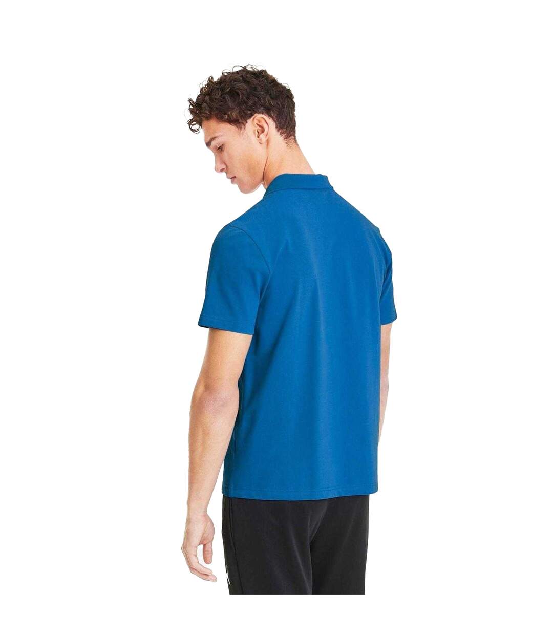 Mens Teamgoal 23 Casuals Polo Shirt Blue Puma-4