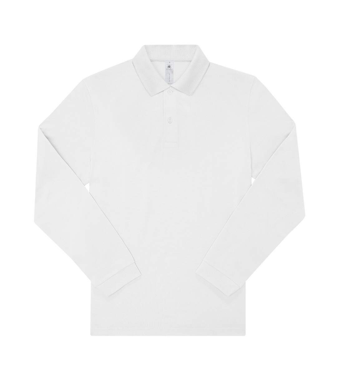 Polo my homme blanc B&C-1