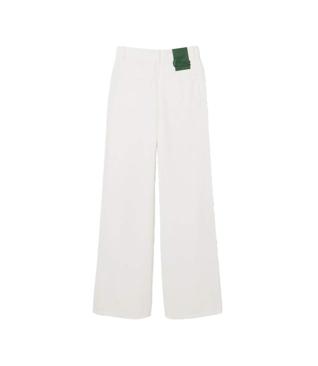 Jean blanc femme lacoste runway wide-2