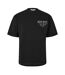 Mens Atelier Text Logo T-shirt Black Belier-1