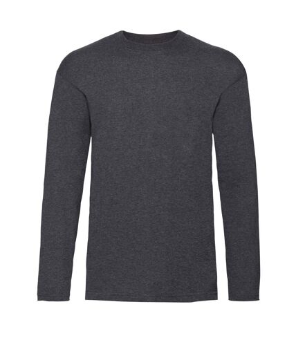 T-shirt homme gris foncé chiné Fruit of the Loom