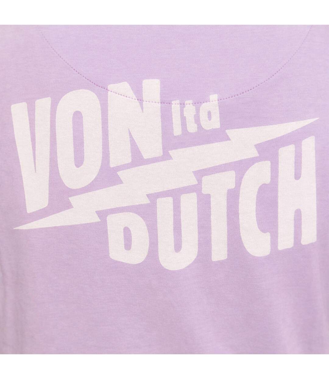 T-shirt femme col rond print devant et dos April Vondutch-4