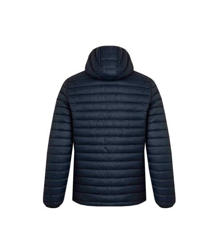 Mens flete lightweight showerproof padded jacket navy Weird Fish