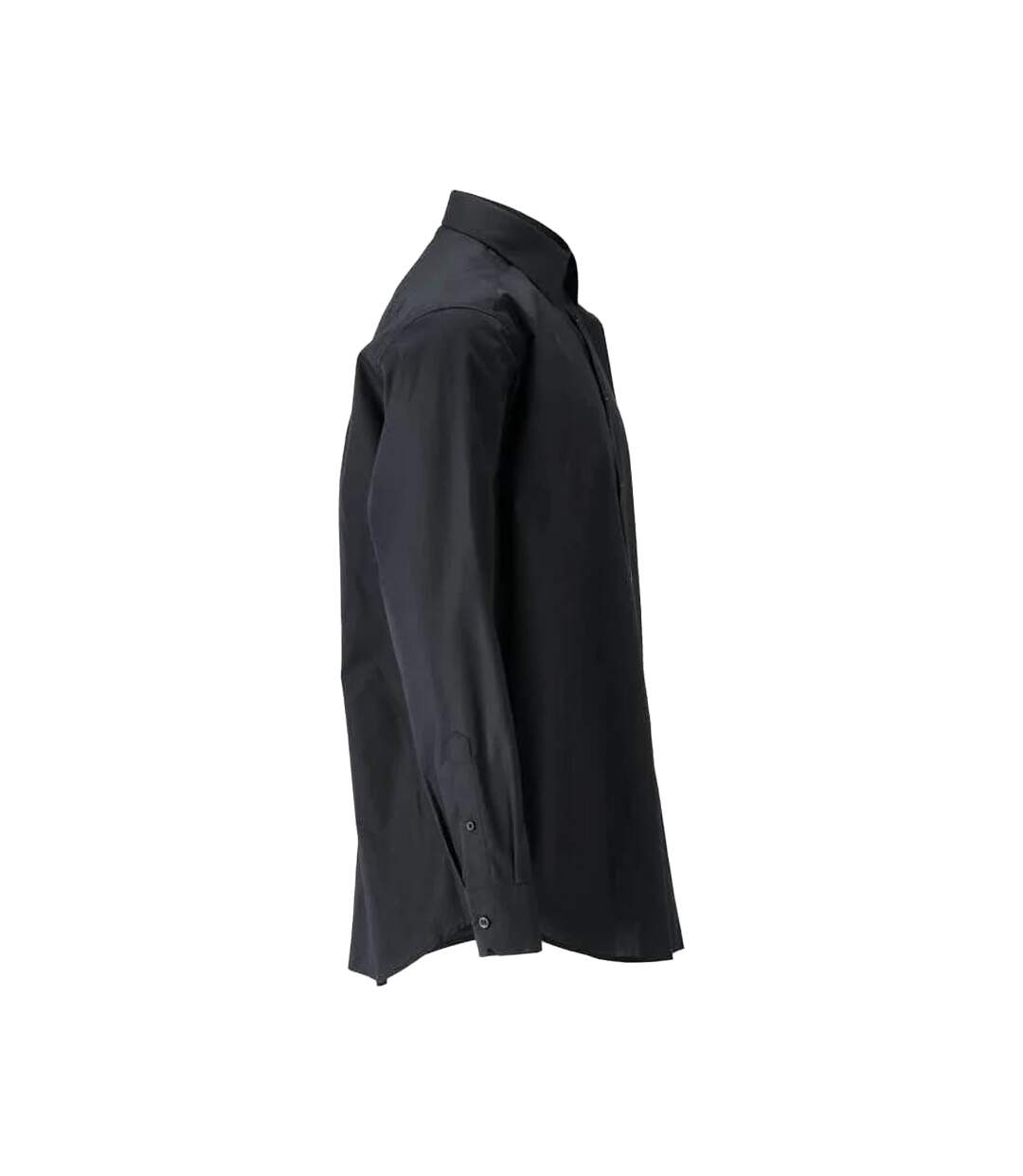 Mens Frontline Poplin Shirt Deep Black Mascot-3