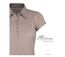 Polo Mayflower Dusty1 pour femme en coton flammé taupe : le chic texturé au naturel-4