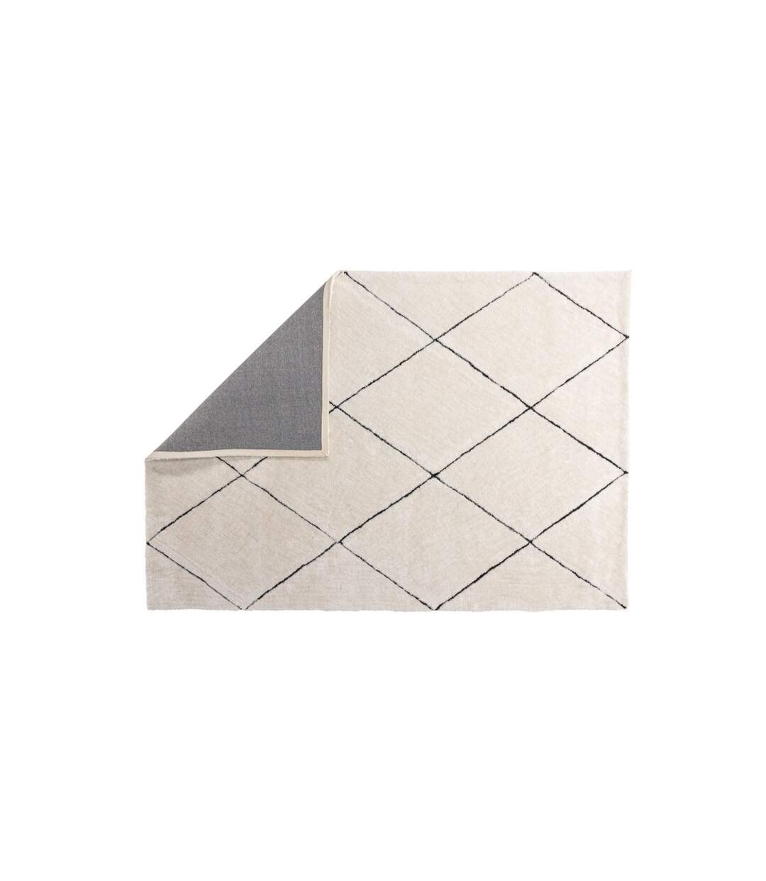 Tapis Déco Shaggy Patrik 200x290cm Blanc-2