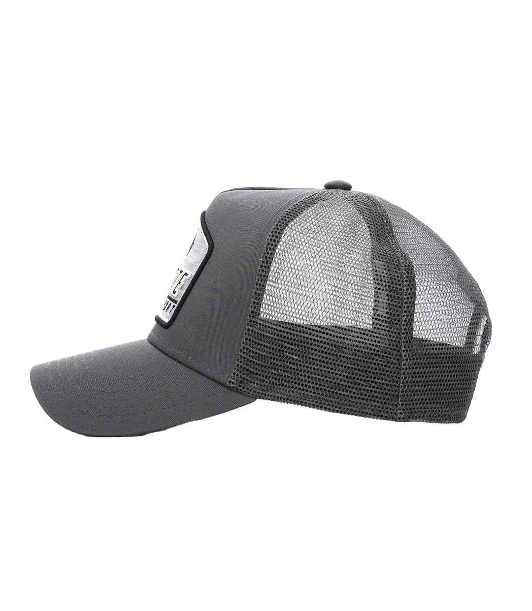 Casquette Trucker Sport Motif/style Logo Plate Gris Noir Societe Noir-3