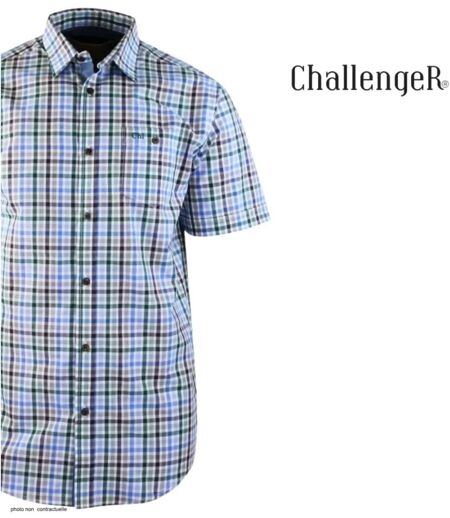 CHALLENGER CH4013 Chemisettes manches courtes : la coupe confort et infroissable pour l'été