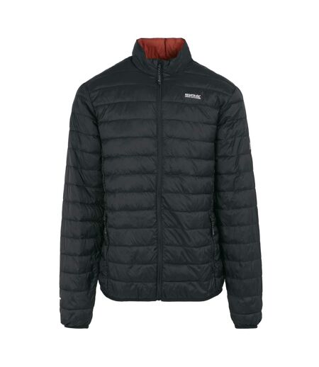 Mens hillpack ii insulated jacket black/red ochre Regatta