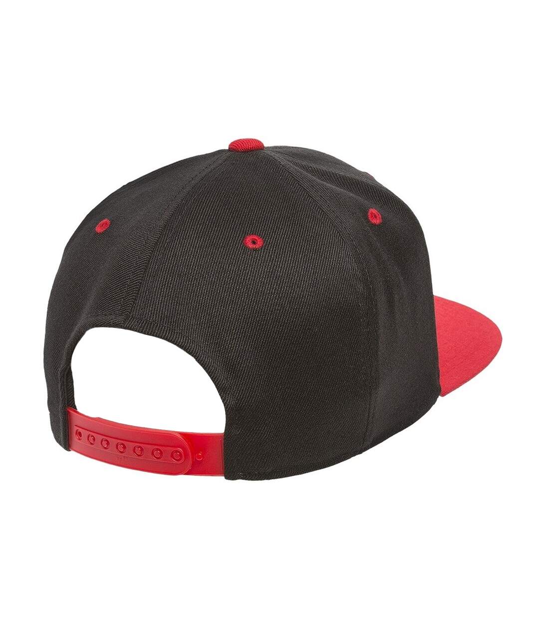Casquette Ajustable Coupe Ajustée Noir Rouge Flexfit-2