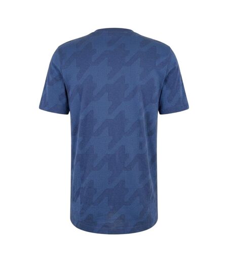 T-shirt Motif/style Pied-de-poule C-thompson Homme Bleu Marine Chiné Boss