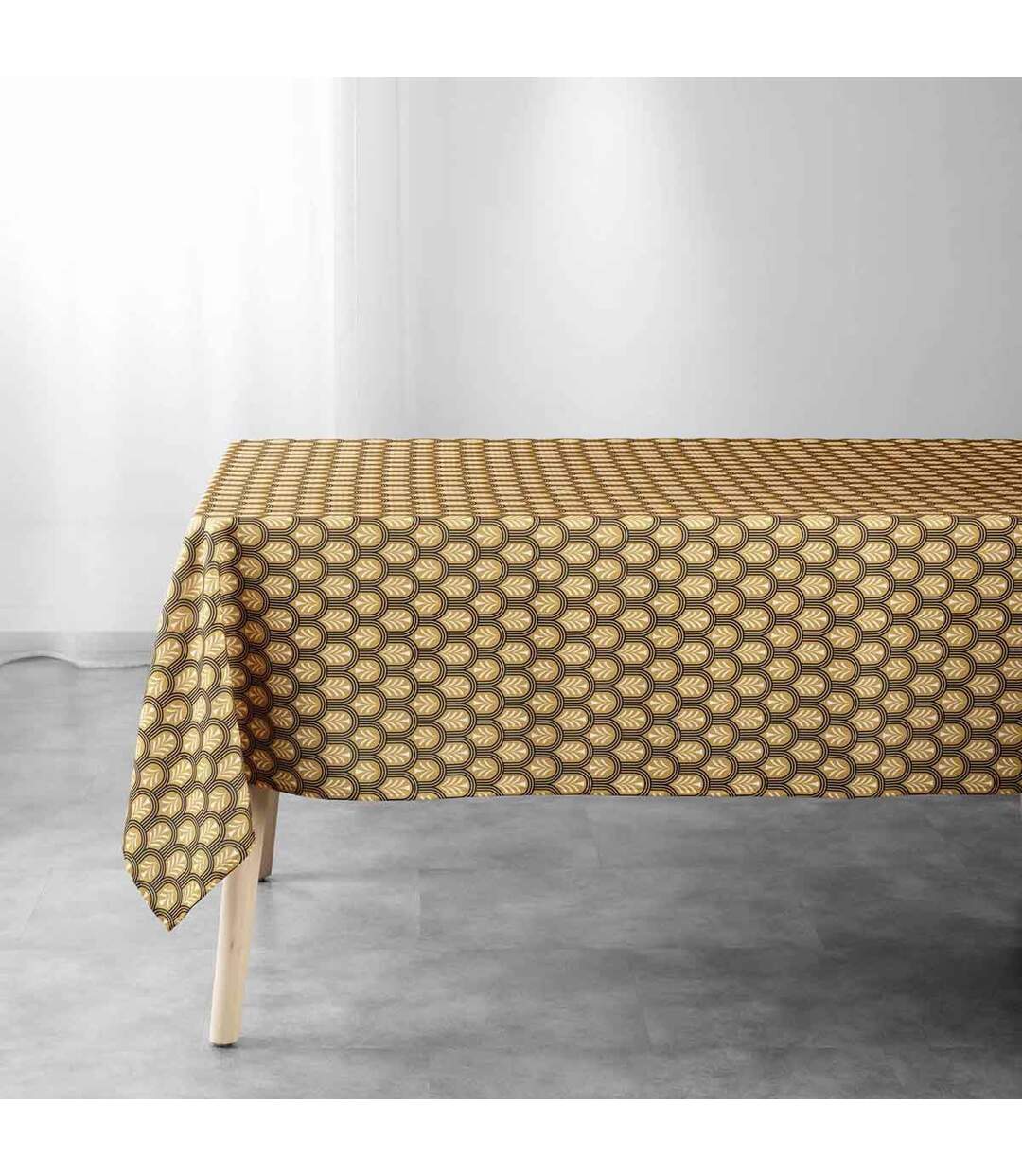 Nappe Imprimée Manuella 145x240cm Jaune-1