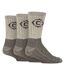 3 Pairs Mens Heavy Duty Cushioned Hiking Socks with Reinforced Heel & Toe-1