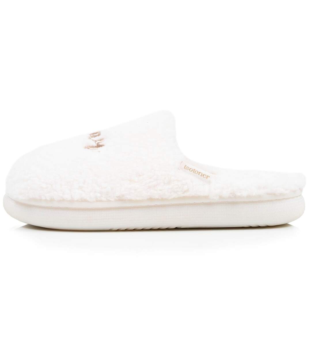 Isotoner Chaussons Mules femme matière sherpa, semelle bloup extra confort-4