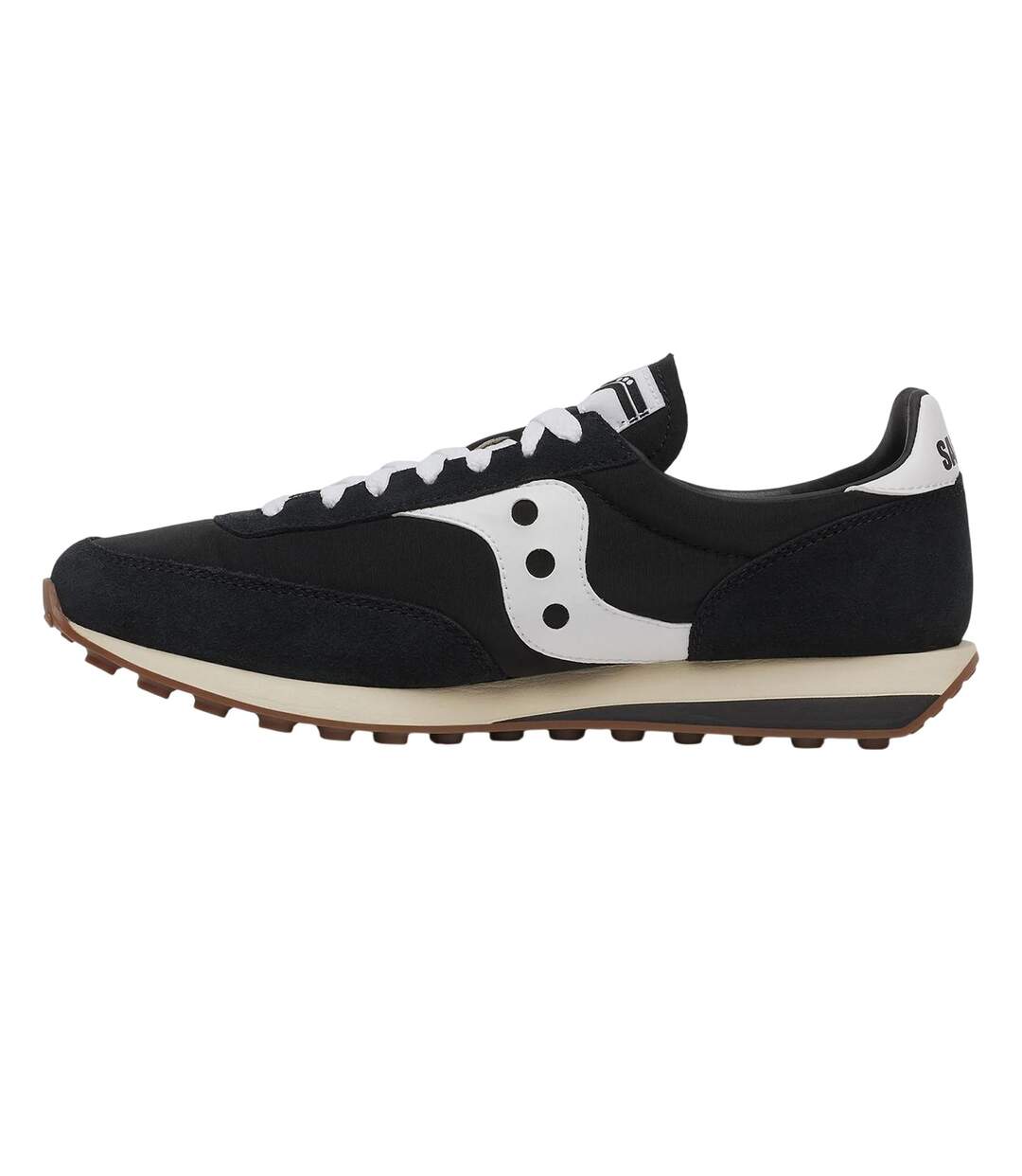 Mens 80 Suede Trainers Black Saucony-3