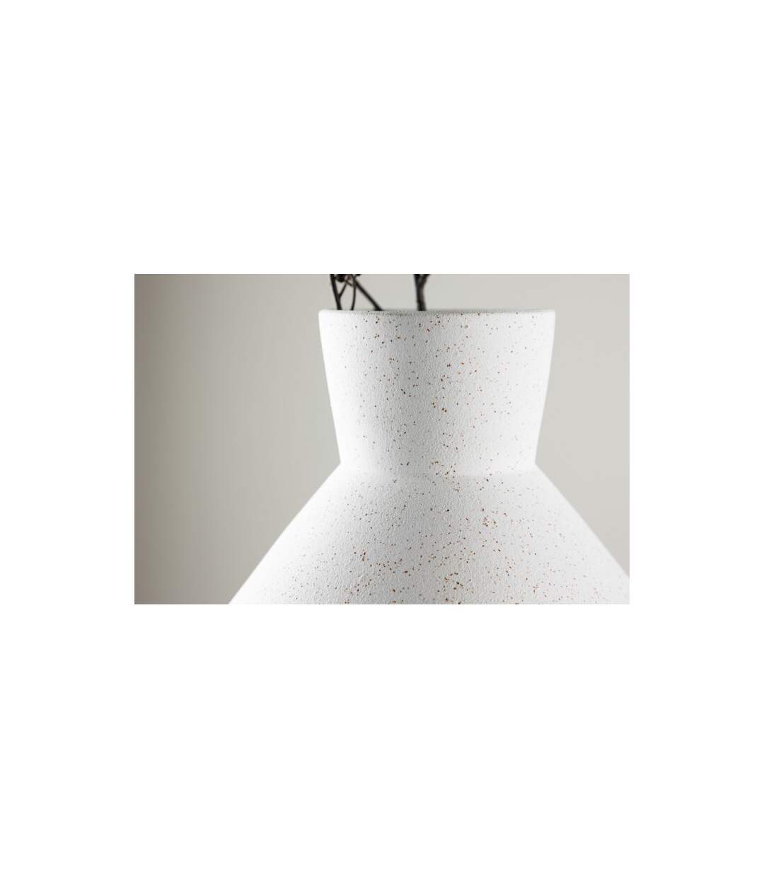 Vase Design Rellis 22cm Blanc-3