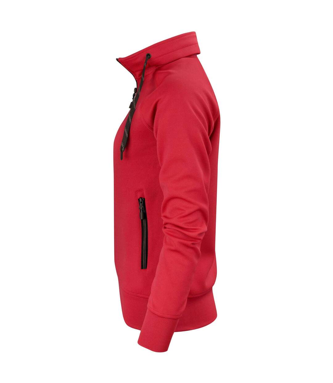Womens/ladies Jog Sweat Jacket Red Printer-3