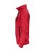 Womens/ladies Jog Sweat Jacket Red Printer-3