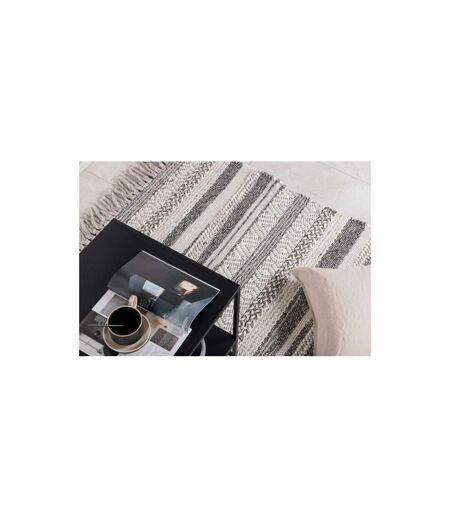 Tapis Déco en Laine Alwar 170x240cm Gris Foncé